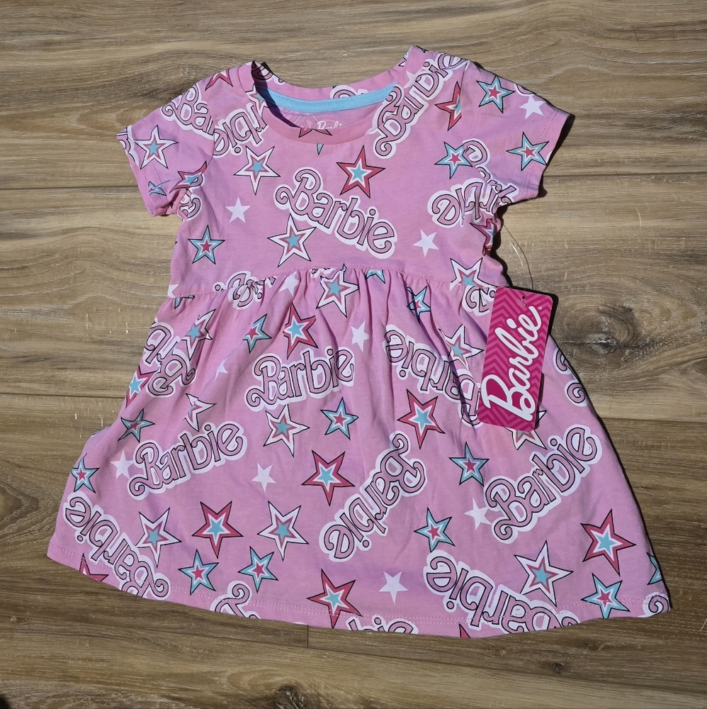 Barbie Pink and Blue Starry Kids Dress
